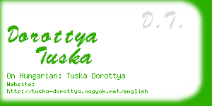 dorottya tuska business card